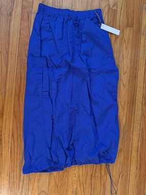 Love Tree Cobalt Parachute Skirt